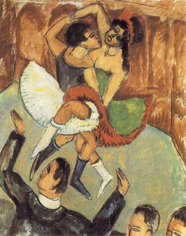 Ernst Ludwig Kirchner Negro Dance Norge oil painting art